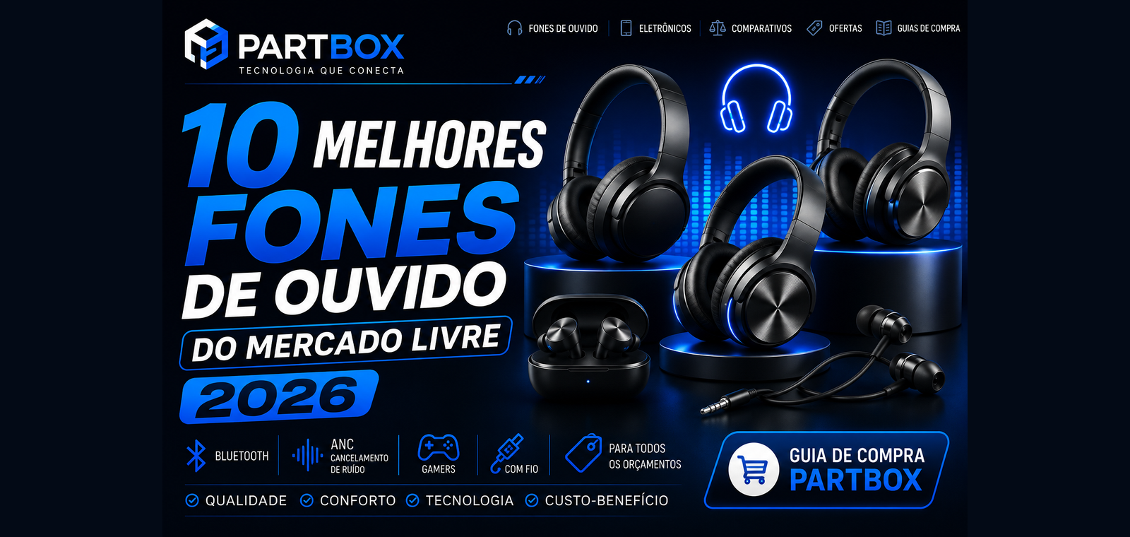 Os 10 Melhores Fones de Ouvido do Mercado Livre em 2026: Guia Completo para Escolher o Modelo Ideal
